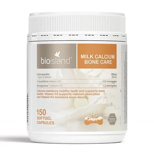 (PRE ORDER) Bio Island Milk Calcium Bone Care 150 Softgel Capsules shelf life 2yrs